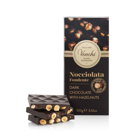 Tavoletta di cioccolato fondente nocciola 60% 100 g