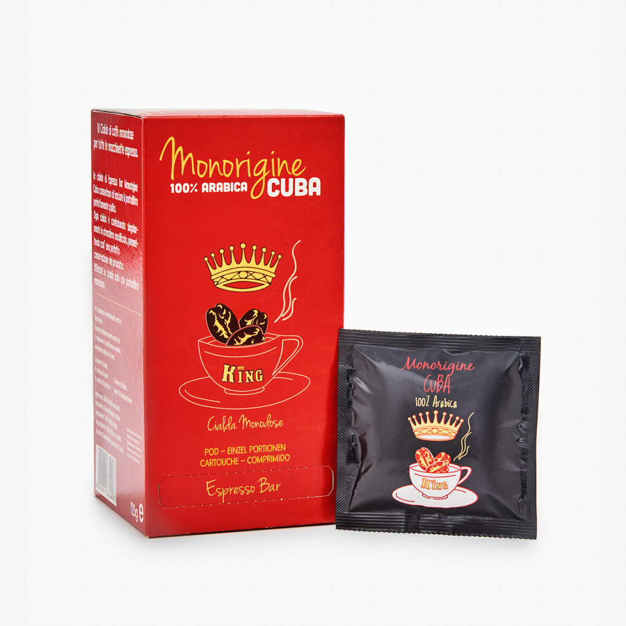 Caffè Cuba in cialde King Monodose 18pz. Caffè Cuba in cialde King Monodose 18pz.